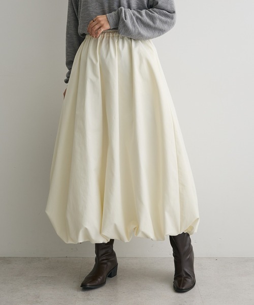 CRAFT STANDARD BOUTIQUE（クラフトスタンダードブティック）の「ボリュームバルーンスカート（スカート・レディース・ブラック/ホワイト・FREE）」の14枚目の写真