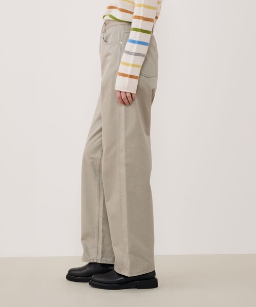 GALERIE VIE(ギャルリー ヴィー)の「ブラッシュドツイル セミワイドパンツ(その他パンツ・レディース・ベージュ/グリーン/ホワイト・36/34/32)」の8枚目の写真