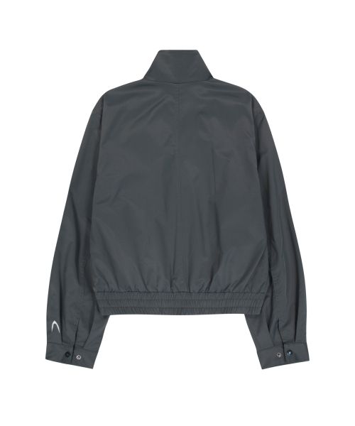 High-Neck Button Jacket (Dark Gray)（ブルゾン）｜AAKAM（アーカム