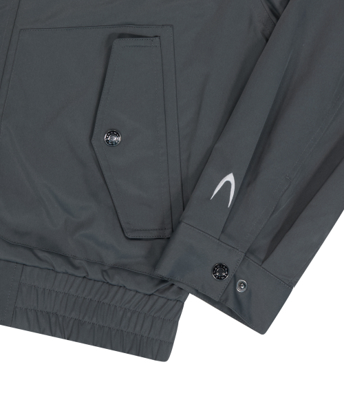 High-Neck Button Jacket (Dark Gray)（ブルゾン）｜AAKAM（アーカム