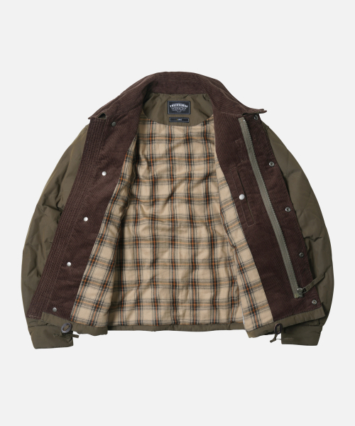 FRIZMWORKS(フリズムワークス)の「QUILTED HERITAGE HUNTING JACKET _ OLIVE(ミリタリージャケット・メンズ・その他・SMALL/MEDIUM/X-LARGE)」の2枚目の写真