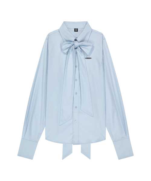 IUGAMAKARAS（イウガマカラス）の「Tied Shirts (Sky Blue)（シャツ/ブラウス・レディース・その他・FREE）」の3枚目の写真