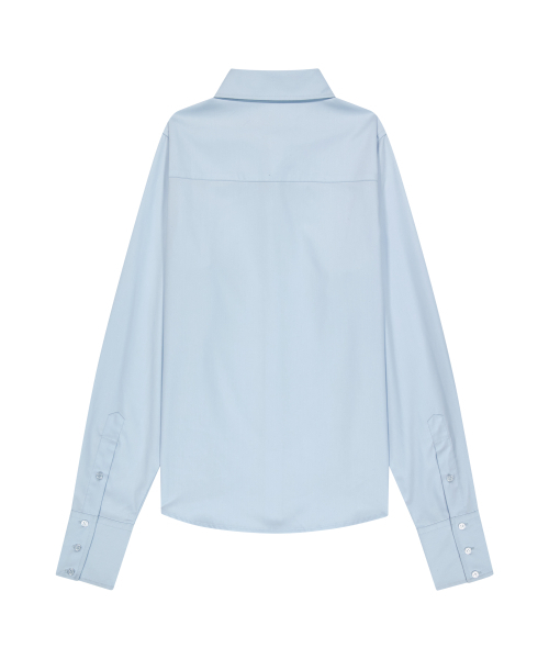 IUGAMAKARAS（イウガマカラス）の「Tied Shirts (Sky Blue)（シャツ/ブラウス・レディース・その他・FREE）」の4枚目の写真