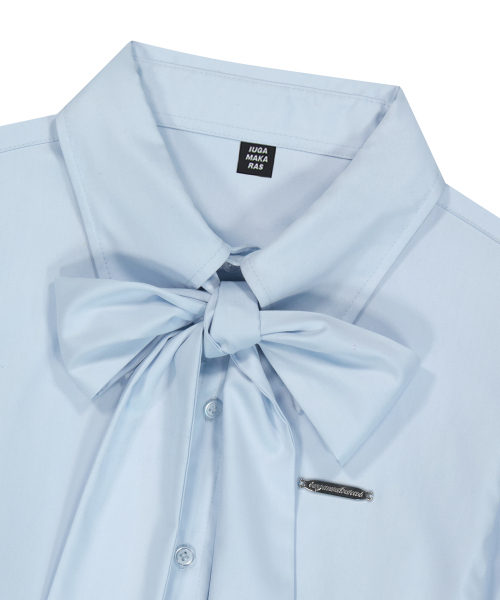 IUGAMAKARAS（イウガマカラス）の「Tied Shirts (Sky Blue)（シャツ/ブラウス・レディース・その他・FREE）」の13枚目の写真