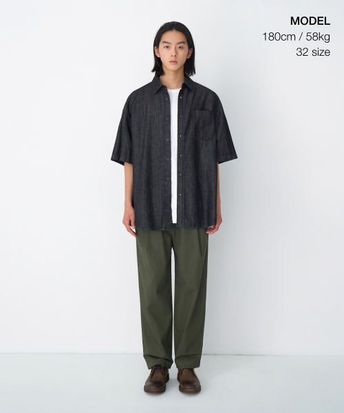 MUSINSA STANDARD（ムシンサスタンダード）の「コットンルーズテーパードバンディングパンツ[カーキ]（その他パンツ・メンズ・その他・34/32/30/26/28/40/38/42/36）」の3枚目の写真