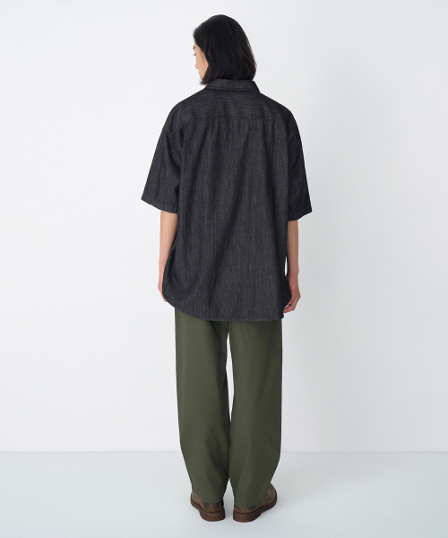 MUSINSA STANDARD（ムシンサスタンダード）の「コットンルーズテーパードバンディングパンツ[カーキ]（その他パンツ・メンズ・その他・34/32/30/26/28/40/38/42/36）」の4枚目の写真