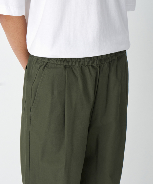 MUSINSA STANDARD（ムシンサスタンダード）の「コットンルーズテーパードバンディングパンツ[カーキ]（その他パンツ・メンズ・その他・34/32/30/26/28/40/38/42/36）」の6枚目の写真