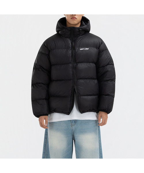 UNDEROFF(アンダーオフ)の「フードパーカーダウンジャケット ブラック(ダウンジャケット/コート・メンズ・ブラック・MEDIUM/LARGE/X-LARGE)」の1枚目の写真