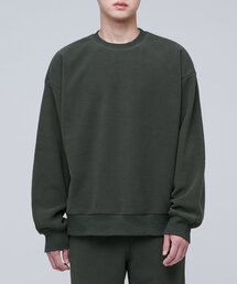 特大タートルネックフリーススウェットシャツ【ダスティカーキ】