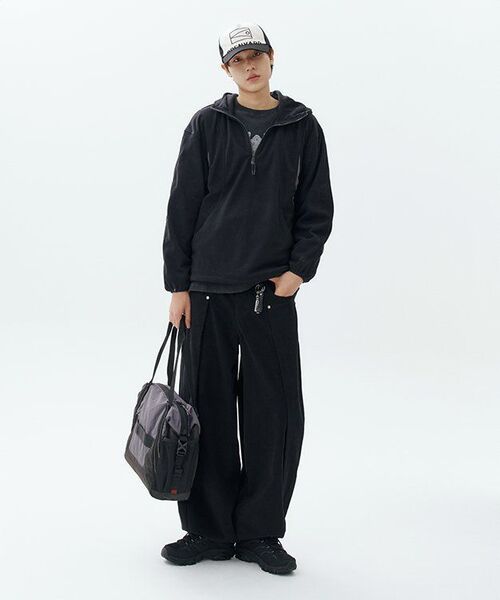 NOMANUAL（NOMANUAL）の「A.W WAFFLE LONG SLEEVE TEE - WASHED BLACK（Tシャツ/カットソー・レディース・その他・LARGE/X-LARGE）」の6枚目の写真
