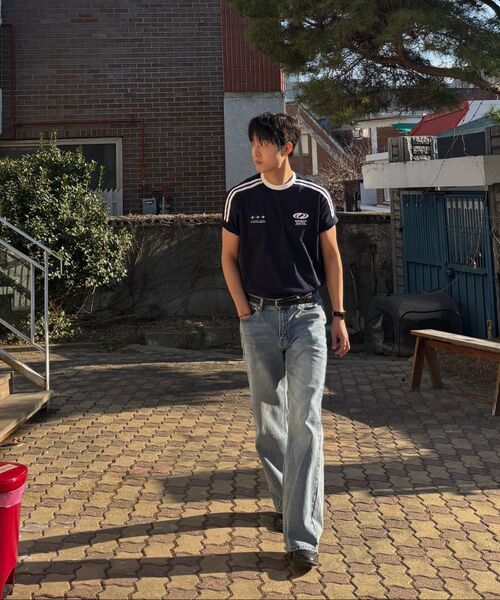 URBANDTYPE(アーバンディタイプ)の「フットボールジャージTシャツ_ネイビー(Tシャツ/カットソー・メンズ・その他・LARGE/WS/SMALL/MEDIUM)」の8枚目の写真