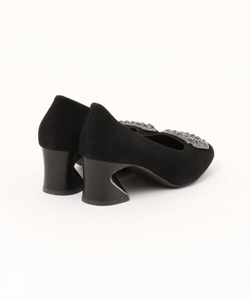 STYLEBLOCK（スタイルブロック）の「アッパービジュー装飾スクエアトゥパンプス（パンプス・レディース・ブラック・36/37/39/40/38/35）」の3枚目の写真