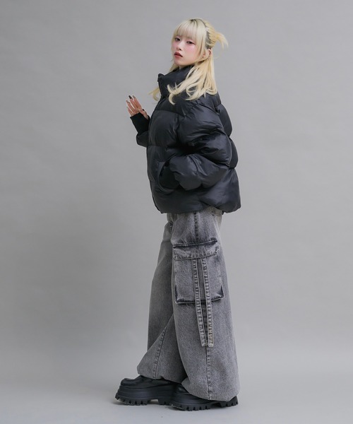 17HR（セブンティーンアワーズ）の「ルーズカーゴデニム（デニムパンツ・レディース・グレー/ブラウン・MEDIUM/SMALL）」の17枚目の写真