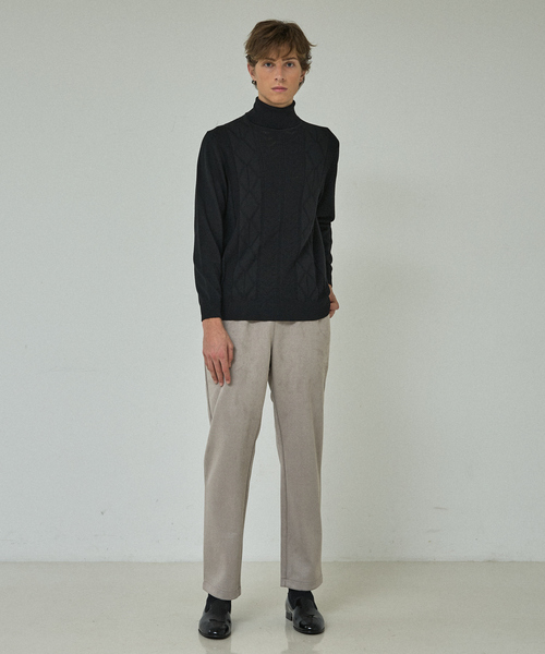 ABAHOUSE（アバハウス）の「Pure Merino ハイゲージ タートルネック