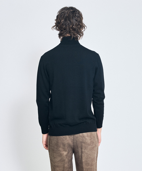 ABAHOUSE（アバハウス）の「Pure Merino ハイゲージ タートルネックニット / ケーブルニット（ニット/セーター・メンズ・オフホワイト/グレー/ブラック・44/46/48/50）」の6枚目の写真