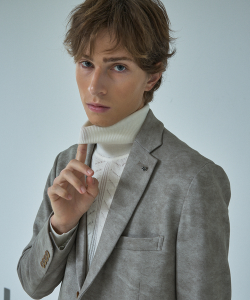 ABAHOUSE（アバハウス）の「Pure Merino ハイゲージ タートルネックニット / ケーブルニット（ニット/セーター・メンズ・オフホワイト/グレー/ブラック・44/46/48/50）」の22枚目の写真