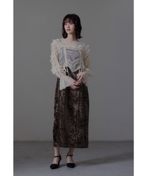 チュールトップスクラッシュベロアドレス パーティードレス オケージョンドレス 結婚式 二次会 同窓会 成人式 お呼ばれワンピース