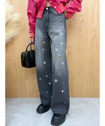 EVRIS | MIX MOTIF ワイドデニムパンツ(デニムパンツ)