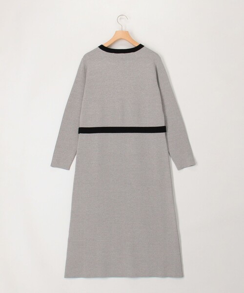 MICO COULIER（ミコクリエ）の「ミラノリブバイカラーニットワンピース（ワンピース・レディース・ブラック/ライトグレー・38）」の18枚目の写真