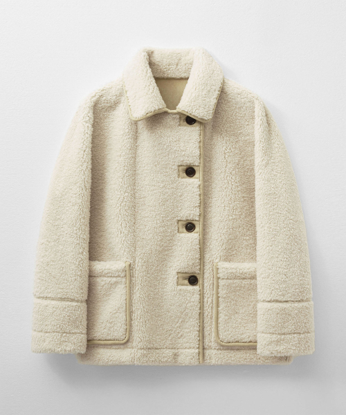 MONGDOL(モンドル)の「リバーシブルスエードムートンベージュ MDJK038BEIGE(ムートンコート・レディース・その他・F)」の8枚目の写真