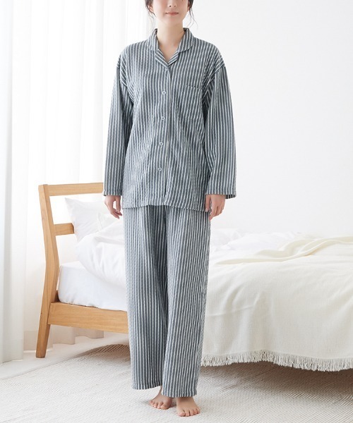 セール】ファイヤーアセドロン パジャマ 長袖長パンツ 綿混 ダイヤ