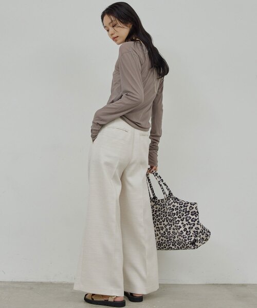 GALLARDAGALANTE（ガリャルダガランテ）の「【セットアップ対応】ダブルクロスワイドパンツ（その他パンツ・レディース・ベージュ/オフホワイト・1/0）」の7枚目の写真