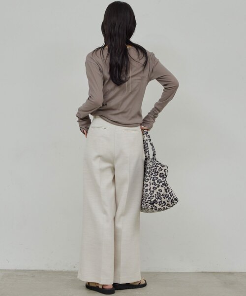 GALLARDAGALANTE（ガリャルダガランテ）の「【セットアップ対応】ダブルクロスワイドパンツ（その他パンツ・レディース・ベージュ/オフホワイト・1/0）」の8枚目の写真