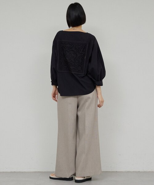 GALLARDAGALANTE（ガリャルダガランテ）の「【セットアップ対応】ダブルクロスワイドパンツ（その他パンツ・レディース・ベージュ/オフホワイト・1/0）」の15枚目の写真