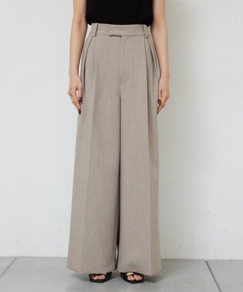 GALLARDAGALANTE（ガリャルダガランテ）の「【セットアップ対応】ダブルクロスワイドパンツ（その他パンツ・レディース・ベージュ/オフホワイト・1/0）」の16枚目の写真