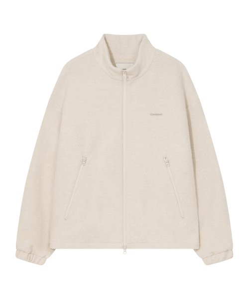 COVERNAT(カバーナット)の「ウールジップアップジャケット オートミール(その他アウター・レディース・その他・SMALL/MEDIUM/LARGE/X-LARGE)」の2枚目の写真
