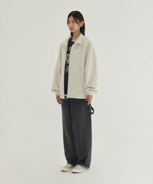 COVERNAT(カバーナット)の「ウールジップアップジャケット オートミール(その他アウター・レディース・その他・SMALL/MEDIUM/LARGE/X-LARGE)」の5枚目の写真