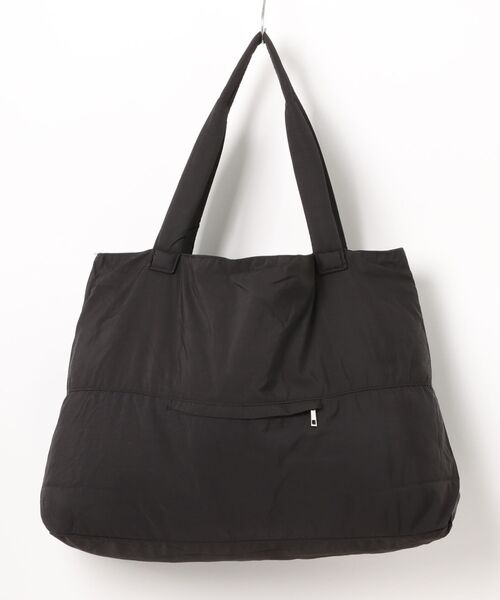 enlit(エンリット)の「【 enlit 】 ラージ ナイロン トートバッグ / トラベルバッグ(トートバッグ・レディース・ブラック/ライトブラウン/ダークグリーン/ワインレッド・FREE)」の5枚目の写真