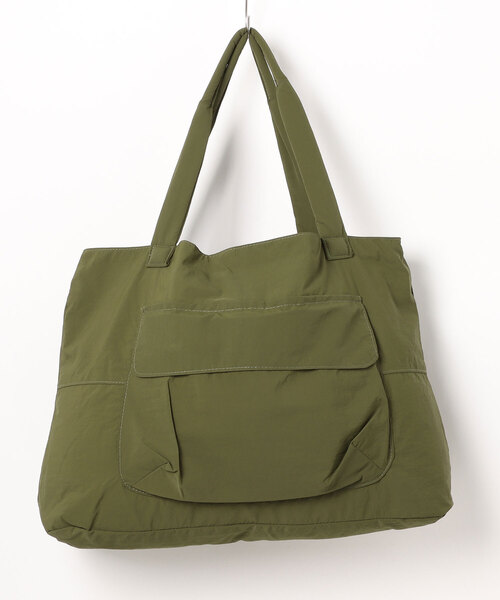 enlit(エンリット)の「【 enlit 】 ラージ ナイロン トートバッグ / トラベルバッグ(トートバッグ・レディース・ブラック/ライトブラウン/ダークグリーン/ワインレッド・FREE)」の12枚目の写真