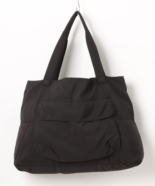 enlit(エンリット)の「【 enlit 】 ラージ ナイロン トートバッグ / トラベルバッグ(トートバッグ・レディース・ブラック/ライトブラウン/ダークグリーン/ワインレッド・FREE)」の9枚目の写真