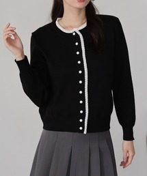 レディースのカーディガン/ボレロ（ブラック/黒色系・レース