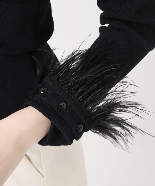 Noble（ノーブル）の「オーストリッチカフスタイトニット（ニット