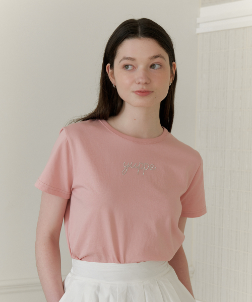 YUPPE(ヨッペ)の「DOTTED YUPPE T-SHIRT_PINK(Tシャツ/カットソー・レディース・その他・FREE)」の4枚目の写真