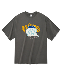 ブラボー 半袖Tシャツ グレー