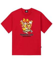 SEAFOOD BASKET GRAPHIC Tシャツ - レッド