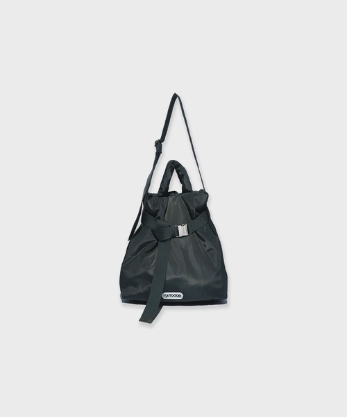 OUTDOOR PRODUCTS(アウトドアプロダクツ)の「OUTDOOR PRODUCTS 2way Belt Tote / BR-OUT-25AW01 (トートバッグ・レディース・チャコール/ブラウン・FREE)」の1枚目の写真