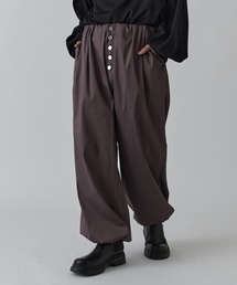 Lui's | サテンボタンフライイージーパンツ(その他パンツ)