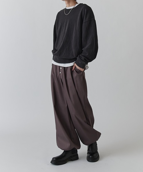 Lui's（ルイス）の「サテンボタンフライイージーパンツ（その他パンツ・メンズ・チャコールグレー/ブラック・FREE）」の17枚目の写真