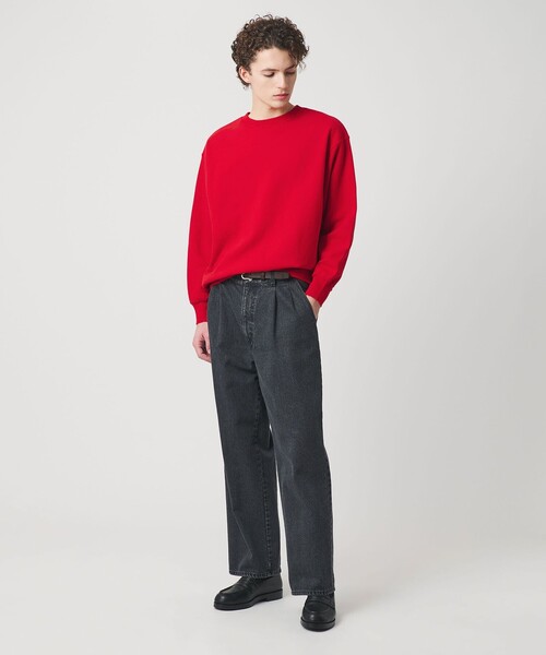 BEAUTY&YOUTH UNITED ARROWS（ビューティーアンドユースユナイテッドアローズ）の「ピーチスキン ダメージ クルーネック スウェット（スウェット・メンズ・レッド/ネイビー/ナチュラル・S/M/L/XL）」の5枚目の写真