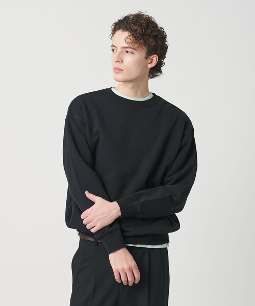 BEAUTY&YOUTH UNITED ARROWS（ビューティーアンドユースユナイテッドアローズ）の「ピーチスキン ダメージ クルーネック スウェット（スウェット・メンズ・レッド/ネイビー/ナチュラル・S/M/L/XL）」の11枚目の写真