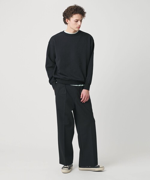 BEAUTY&YOUTH UNITED ARROWS（ビューティーアンドユースユナイテッドアローズ）の「ピーチスキン ダメージ クルーネック スウェット（スウェット・メンズ・レッド/ネイビー/ナチュラル・S/M/L/XL）」の12枚目の写真