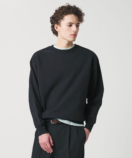 BEAUTY&YOUTH UNITED ARROWS（ビューティーアンドユースユナイテッドアローズ）の「ピーチスキン ダメージ クルーネック スウェット（スウェット・メンズ・レッド/ネイビー/ナチュラル・S/M/L/XL）」の13枚目の写真