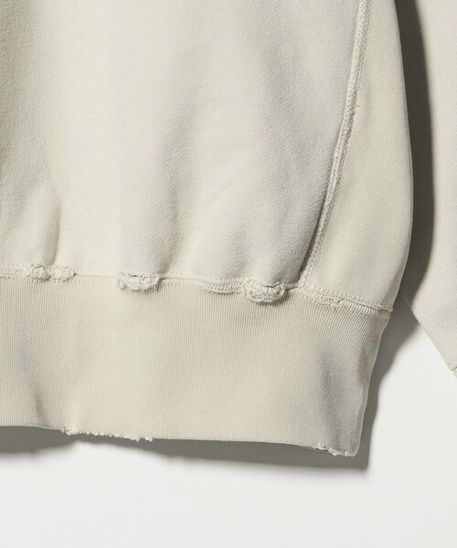 BEAUTY&YOUTH UNITED ARROWS（ビューティーアンドユースユナイテッドアローズ）の「ピーチスキン ダメージ クルーネック スウェット（スウェット・メンズ・レッド/ネイビー/ナチュラル・S/M/L/XL）」の18枚目の写真