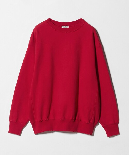 BEAUTY&YOUTH UNITED ARROWS（ビューティーアンドユースユナイテッドアローズ）の「ピーチスキン ダメージ クルーネック スウェット（スウェット・メンズ・レッド/ネイビー/ナチュラル・S/M/L/XL）」の21枚目の写真