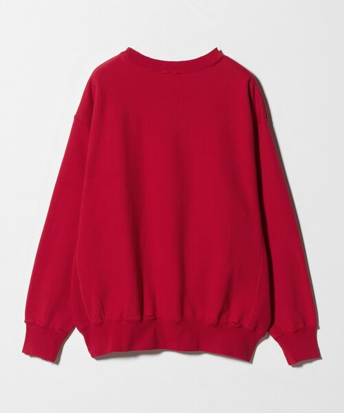 BEAUTY&YOUTH UNITED ARROWS（ビューティーアンドユースユナイテッドアローズ）の「ピーチスキン ダメージ クルーネック スウェット（スウェット・メンズ・レッド/ネイビー/ナチュラル・S/M/L/XL）」の22枚目の写真