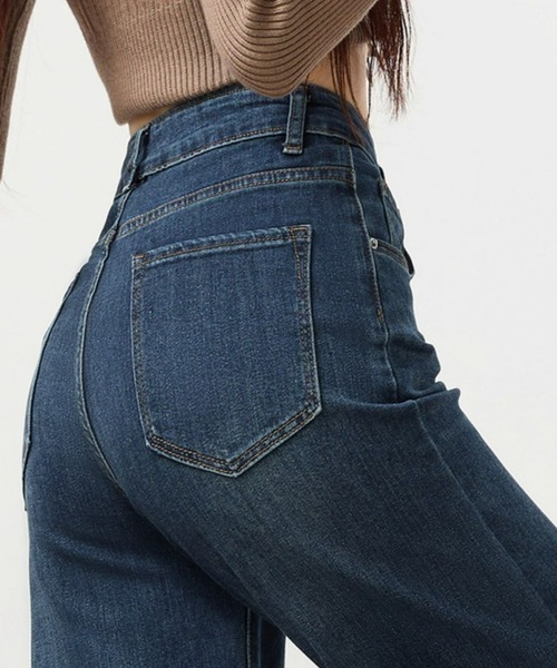 REBALANCE（リバランス）の「ストレッチハイウエストフレアデニム（デニムパンツ・レディース・A・LARGE/MEDIUM/X-LARGE）」の4枚目の写真